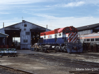 Locomotive shop that serviced all power, including their Bud Cars.