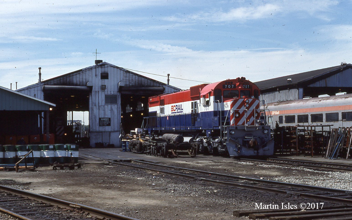 Locomotive shop that serviced all power, including their Bud Cars.