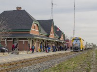 As with many, new contributors to rp.ca, I love seeing those older photos of what the railway looked like 'back in the day' - namely as I remember them being a train-loving kid growing up through the 80's. 
<br>
As Bruce Mercer started to share his photos, I couldn't help but love the ones he has posted from his time here in Chatham. But there was one that specifically caught my eye. It shows Train 72, pulling into the repainted Chatham station on a lazy Sunday afternoon. From his shot in October 1986, those old VIA F-units were the last of it's kind as the newer models started were just starting t be put into service. Chatham still had regular freight service by CN, and the main was all double tracked. Bruce's photo <a href="http://www.railpictures.ca/?attachment_id=29027"> can be seen by clicking here. </a>
<br>
Jump ahead to 30 years later. I wanted to Time Machine that photo from 1986. The difficulty in trying to do this was great - the westbound main was torn out, and the sidings that used to exist had also been truncated to end before the Lacroix Street overpass. Bruce mentioned how sad a state it is nowadays being a railfan in Chatham...and to some extent I agree. Thankfully the station hasn't changed much, and I was lucky enough to have VIA 904 in the Canada 150 wrap which surprisingly adds to the dreary scene of what used to be. Just as it was for Bruce to have captured Train 72 back then, this one is extra special for me being (hopefully) my 150th photo submitted to rp.ca.