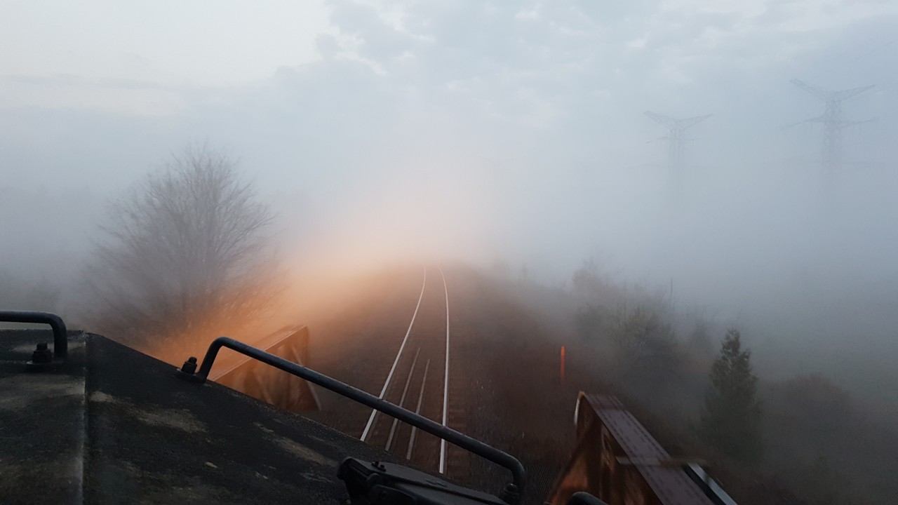 A fitting photo as my train 570 climbs through the mist on its way back to Macmillan Yard.

The photo also describes my feeling today as it is my last day as a locomotive engineer for CN after 36 years with the company. I will still be an engineer but will run off my last miles at VIA Rail.

I have seen many changes over the years, some good and some not so good, but I will always consider myself blessed to have worked a job that I have wanted since I was 10 yrs old. How lucky am I? 

I hope to see you guys track side doing what you love, photographing railroads!

FYI I will be on my last train today, a 570 running from Mac Yrd to Aldershot and return. So if the rains hold off hope to see you out there so I can give one last blast of the horn.  570 is ordered at Mac for 1400.