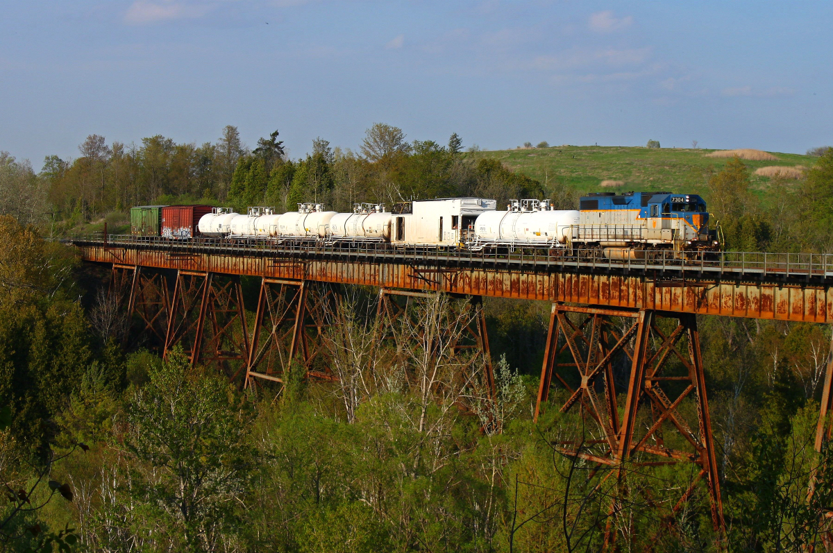 DH 7304 leads the annual spray train through Cherrywood.