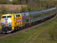 The latest to be wrapped P42 is Via 903, here it is passing by Garden Avenue outside of Brantford this afternoon.  Since the Canada 150 wrap program has began I have found myself interested in Via once again because it is something different to photograph.