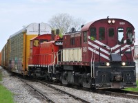 OSR 503, and 1244 entering the CN transfer with 23 loads from Cami