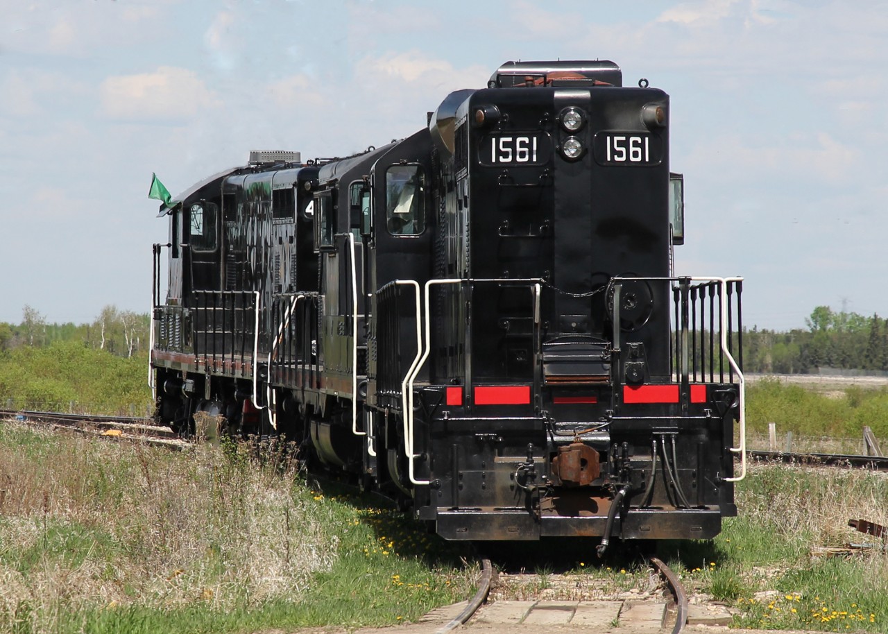 Interesting lineup of "Geeps".  Not part of the museum but on Canadian Railserver's roster "RSSX" are GP9u 1561, GP8 7961 and GP7u 4301.