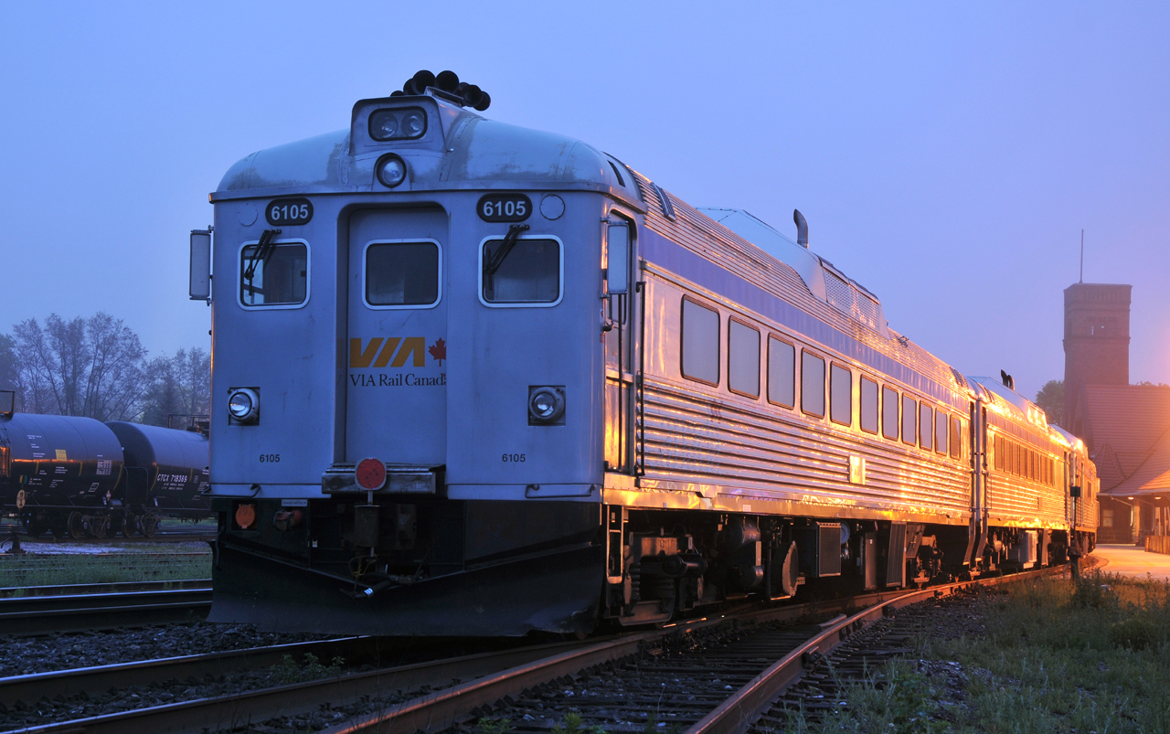 VIA 6105, 6208, and 6251, hitching a ride back to Toronto on the tail end of train 78. They had spent the previous week up in Windsor, ON
