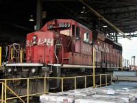 Awaiting repairs under the carport is STL&H 5560. It was shipped out of Agincourt almost 3 yrs to the day after this photo as sold for scrap.