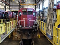 What does the future hold for SOO 6027? Shopped for losing water it was discovered that 2 power assemblies were demolished causing internal engine damage and some slight external block damage. This most likely means the end of the SOO LINE paint.