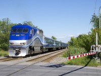 AMT 1327 pushes AMT 81 east after stopping at St-Constant Station.