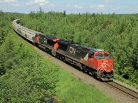 CN 3006 leads an eastbound B730 unit Canpotex potash train just under the TCH overpass nearing Gordon Yard.