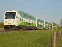 A new member of the fleet leads GO 810 on its return trip home.