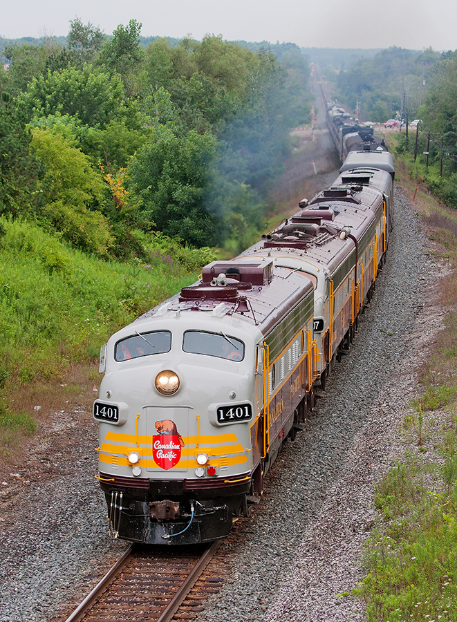The chorus of naturally aspirated London built GMD's throttle up with the Canada 150 Train.