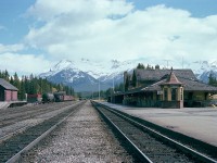 I do not image much has changed from back when I shot my earliest image at Banff, 1978, but I do know the view must be just as spectacular. The station was deemed a Heritage Building back in 1991, and sees visits from the VIA Canadian and the Rocky Mountaineer.
