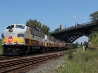 The CP Canada 150 train passes under the York Blvrd. bridge in Hamilton, ON. on the Hamilton Sub. This chase day was very fun and I was glad I could make the journey up from Windsor for the train. 