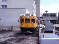 Bill Thompson's post of Sperry car 119 prompted me to do some digging. Here it is 31 years earlier in Calgary not looking much different other than paint. Photo and scan by my brother.