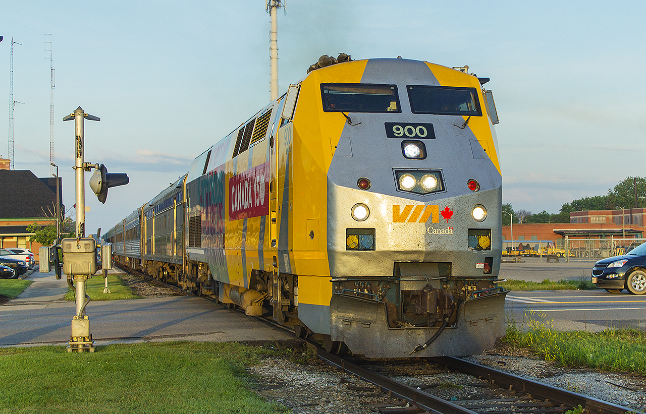 I am not one for early mornings, but sometimes you just have to do it. Especially when you have company over, and they took the train to get here! Train 70 is building momentum as it departs Chatham with the sun starting to rise.