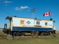 This fine looking Northern Alberta Railway caboose was built in 1926. It is now on display in Rycroft Alberta. The track in the background is CN's Rycroft Spur (formerly the NAR Smoky Sub) 