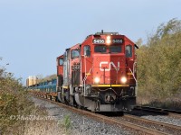 Train 509 returns to London from Sarnia. ON., with CN 5456, CN 2410 and CN 5463.