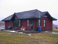 <a href="http://www.railpictures.ca/?attachment_id=30184"> ARNOLD MOONEY'S PHOTO </a> of the former CNoR (CN) Richmond Hill station begged the question of it's current status. After being moved to Elgin Mills Road upon it's retirement it was still serving as a clubhouse for the Richmond Hill Soccer Club. Despite the crappy spring weather, it still looked to be in decent shape. Of course, it now seems out of place as the vastly populated City continues to grow, and the surrounding lands that were once fields have now become 'surburbia'.