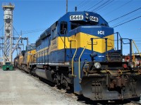 Just west of the servicing island sits Iowa Chicago & Eastern SD40-2 6446 "The City of McGregor", it is ex Missouri Pacific 6030 and Union Pacific 3930 built in 1979.