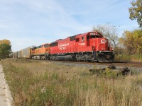 CP 6249 was taken off in Windsor and added to lead another CP 244 for the day. This would be the fourth CP eastbound of the day before noon on the Windsor Subdivision. 