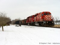 Paul Santos posted photos of CP 6050 being prepared for service in November 2016. It certainly did get out and it's seen here leading the return trip of this Manager's training train heading North on the Hamilton subdivision headed back to the Expressway yard at Hornby (Milton) Ontario. Luck was on my side as the train wyed, instead of running around in the CTC allowing the 6050 to lead in both directions. I'll shoot these on CP for as long as they last without hesitation.