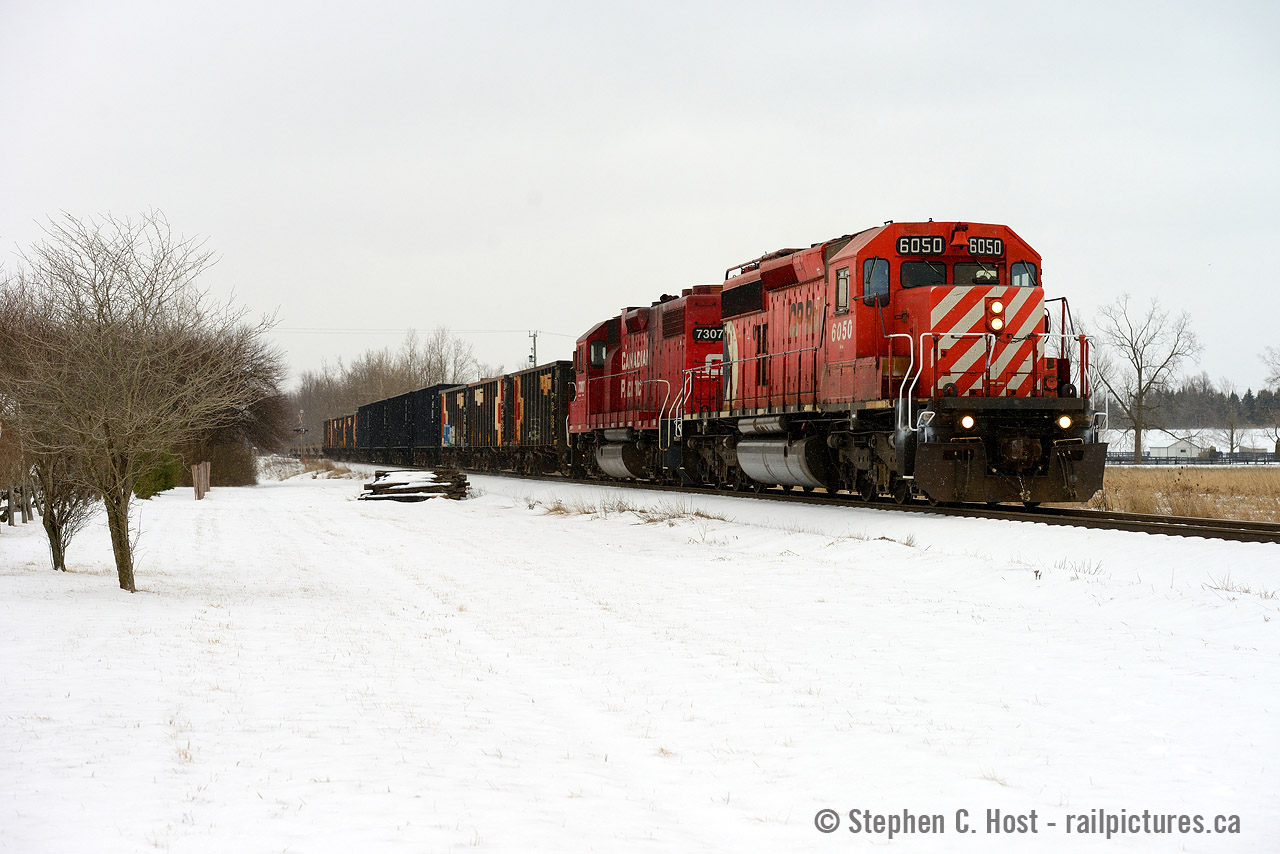 Paul Santos posted photos of CP 6050 being prepared for service in November 2016. It certainly did get out and it's seen here leading the return trip of this Manager's training train heading North on the Hamilton subdivision headed back to the Expressway yard at Hornby (Milton) Ontario. Luck was on my side as the train wyed, instead of running around in the CTC allowing the 6050 to lead in both directions. I'll shoot these on CP for as long as they last without hesitation.