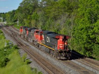 After working Aldershot yard, A421 has taken a cut of cars down to Stuart Street yard and is seen reversing through Bayview Jct to lift the rest of it's train back at Aldershot.