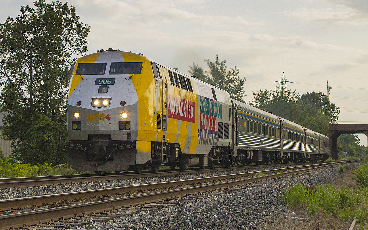 There is something about those historic stainless steel cars that give any modern engine some class! Here we have a stalwart engine in 905 leading Train 78 on a warm August night.