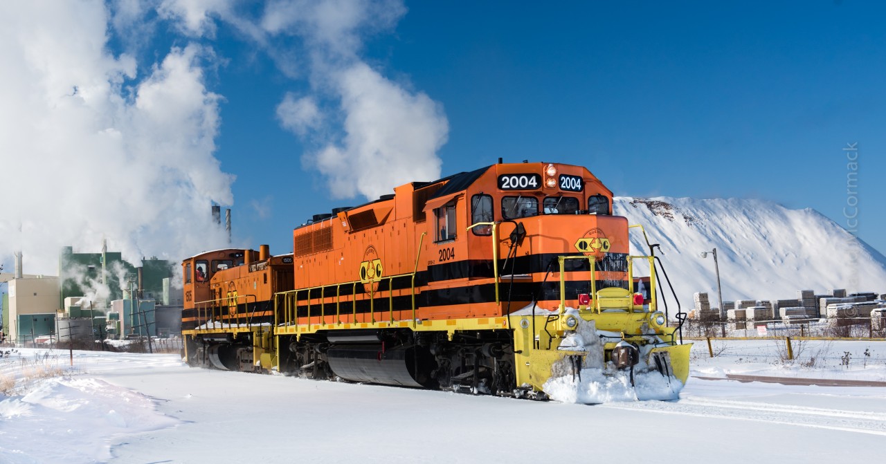 Preparing to leave Thurso for Masson after a snowfall.