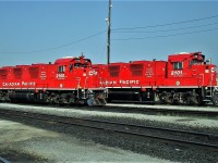 The entire fleet of CP gensets is captured on a sunny September afternoon at Agincourt yard.