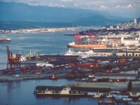 Overview of the CP Container Terminal, Port Vancouver 1991