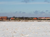 BCOL 4643 leads a late running Q148 towards Copetown Ontario on a frigid afternoon.  This is one of the last trains that I photographed in 2017.  Looking back 2017 has been a good year of interesting consists, many many trains and time spent trackside with good friends.  I wish everyone a Happy New Year and prosperous 2018!