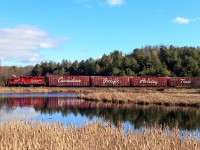 With a proceed clearance from B/E CTC Bolton to South Siding Switch Palgrave clear main track, 01H-26 clears the main track to meet 8734 south 118 thats roughly about 7,500 feet long.