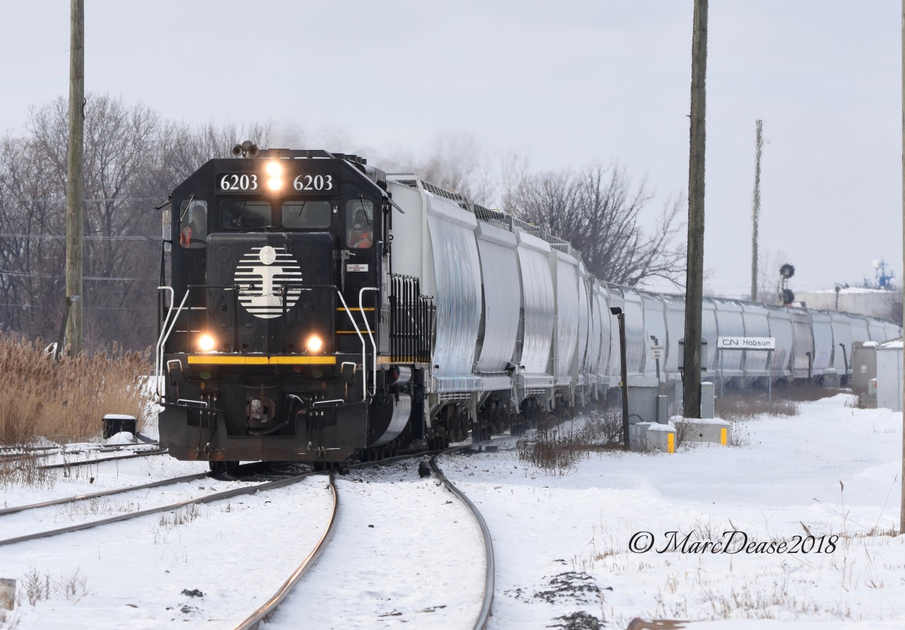 Quite the surprise today when I heard train 504 call DI to come over to Canada with IC 6203 as the leader.