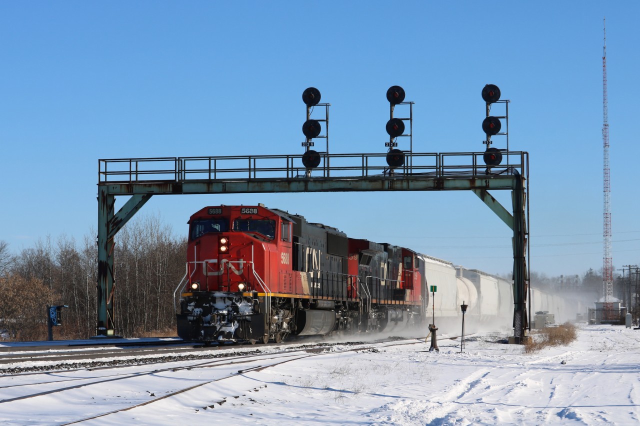 M399 is passing Paris on a freezing morning.