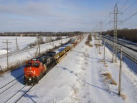 CN X121 has CN 2959 leading and CN 2334 as DPU, with 130 platforms, including 81 empties.