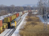 VIA 65 with VIA 906 and 5 LRC cars is passing CN 149.