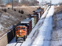 BNSF 9116 heads back to Port Huron, MI., leading train 501.