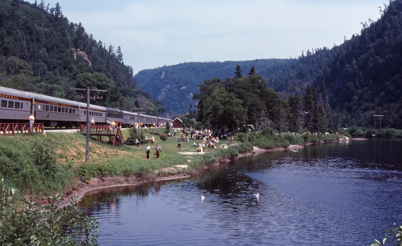 Here we see why Algoma Central's Agawa Canyon tour train was so popular!