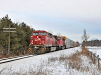 Yes it is. The "cowcatcher" is the give away. The lead engine from the movie "Unstoppable" in repainted CP 9751 powers up to track speed after exiting Guelph Junction. Oddly enough, even a traffic helicopter monitoring the 401 makes the picture.