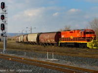 In it's second day of service  RLHH 2081 is switching cars in Hamilton Yard in factory fresh paint. Previously as RLK 3873 the GP38 was sent to Quality Rail Services of Madison, IL for rebuild aftersuffering a Main Generator Failure in September 2014. 3873 received a new engine block, a new main generator, and upgraded wiring/controls to -2 standards. With a new coat of G&W Corporate colours, it emerged fromthe Quality shops as GP38-2 RLHH 2081 where upon arrival in Hamilton, Ontario finishing touches were added by RLHH Mechanical forces before seeing service in late November 2016. To see a photo of this unit looked like before shipping out west, see <a href=http://www.railpictures.ca/?attachment_id=16529> this photo</a> where 3873 was having problems and being towed back to the shop. Note: If using this data, please cite this post as I did significant research into this rebuild, with thanks to GWRR folks for providing this information.