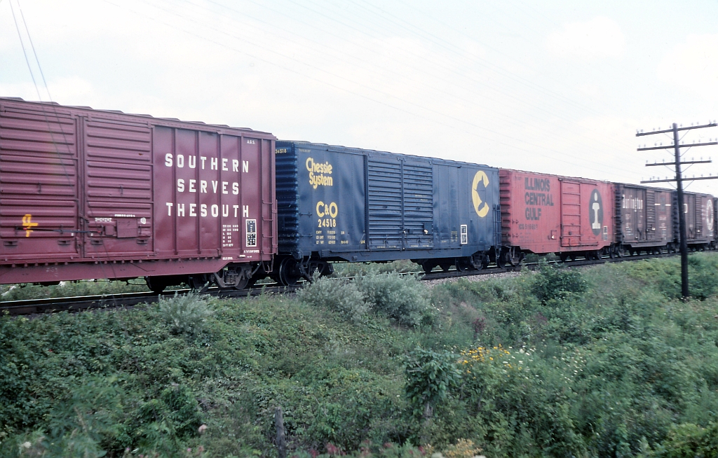 Count the fallen flags in this image. I count 5 including the C&O
