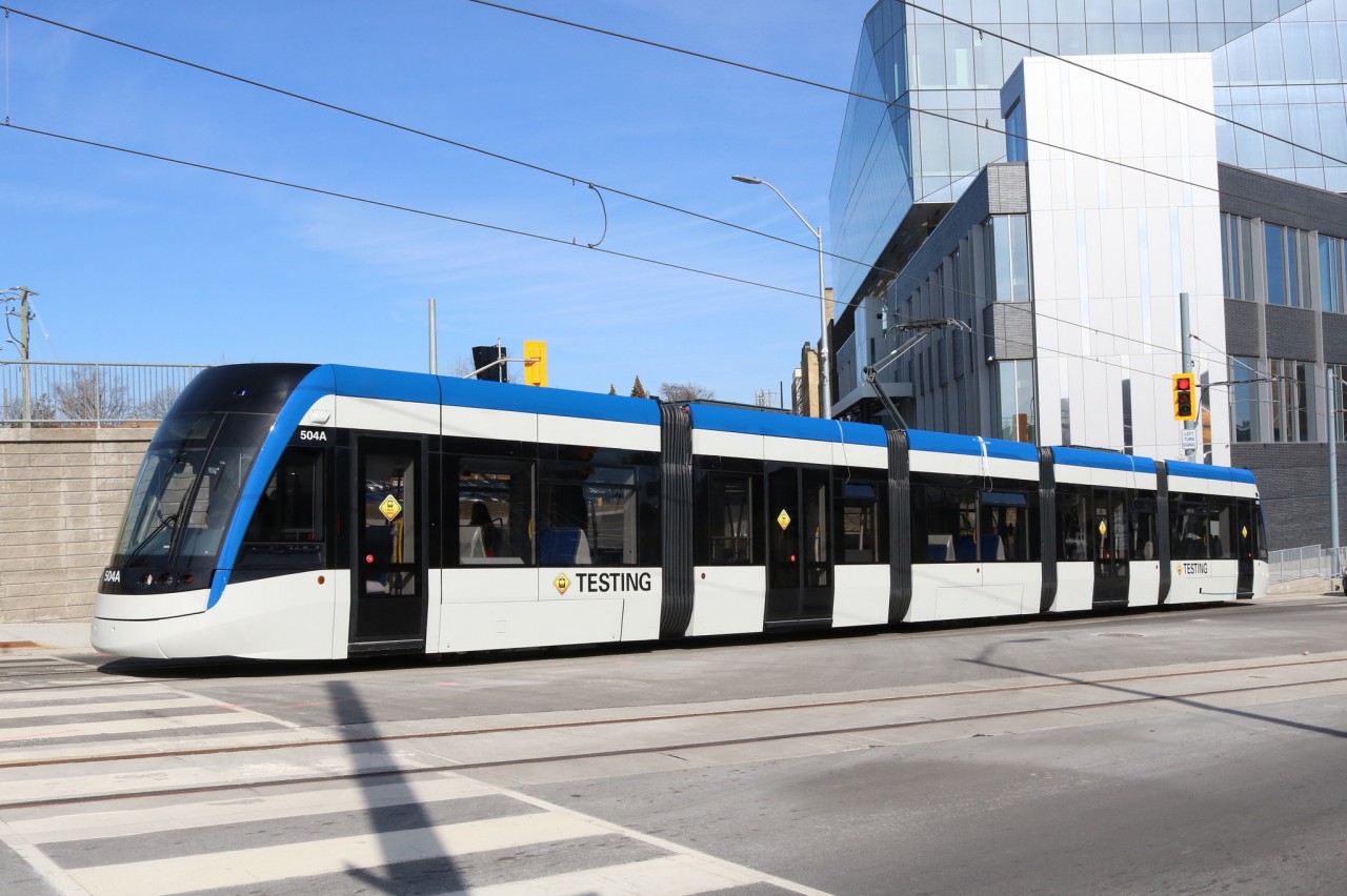 ION 504A is seen testing along King Street.