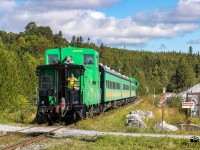 With the conductor manning the rear movements, NBSR 6319 does a reverse movement back down into Saint John from Renforth, New Brunswick, where it will back up to Harbour Station to pick up more passengers for the Dragon Boat Festival, at Renforth, New Brunswick.  