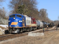 On a beautiful Wednesday morning, I followed the Tillsonburg Job down from Ingersoll.  I was quite happy to find 1400 on point as I hadn't had much luck shooting it leading in the past.  Not that you can go wrong with any of the power that the OSR fields, their collection of vintage locomotives can't be matched.  A classy organization from the management to the guys operating the trains, I never get tired of visiting.