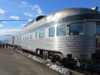 ALL CLEAR IN KAMLOOPS. Many of the passengers of VIA's 'Canadian' take advantage of the beautiful crisp and clear morning in Kamloops North to explore the outside of their train. This would be the final refuelling stop before arrival in Vancouver later that night but as she was running some 11 hours late, the opportunity for daylight scenic viewing was nothing short of spectacular. Bringing up the rear, the famous dome car 'Glacier Park' was where the photographer and his wife Michelle spent most of the journey, making new friendships and taking in the sights of our beautiful Canadian countryside.
