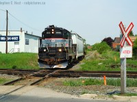 I'll admit quite freely the OBRY Owen Sound Sub is one of my main interests - I grew up just behind the bend north of the diamond at English St and really cemented my interest in trains. But I also squandered opportunity as I began photographing trains while I began my career, so my freedom to just go find something even on a weekday was slim. But I did have a bucket list and this was one of them - the Tuesday/Thursday OBRY Freight run.<br><br>While it's not in CN paint unlike <a href=http://www.railpictures.ca/?attachment_id=32512?>Rob Smith's recent posting</a> I now understand how rare unrebuilt high-nose geeps are and they are very quickly becoming even more difficult to find as NS is ridding themselves of most of theirs and/or rebuilding them with new cabs. You can still find three unchopped geeps on the OSR out of Salford, but CCGX 1000 was off the OBRY sometime in 2009 - replaced with the 4009. 4009 was replaced in 2015, with 4014, which was quickly replaced with 4015 - so not counting CP lease/loan engines, is that it, only four units in a 18 year history (so far?). Also what was the disposition of 1000?<br><br>While the last days of CANDO on the OBRY are coming - young folks who are reading this in 2018 are well advised to go while you can - don't squander opportunity, because the only thing you can't change is what was gone before you started in the hobby. OBRY freight runs are now on Tuesdays and Fridays and is often in Brampton mid morning - arrive early to make sure you get 'em. At the time of this writing you have until June 30. Good luck :)