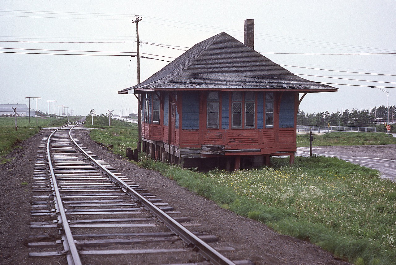 Old former CN station which was part of the Canada & Gulf Terminal Rwy until it was disolved in 1999 sits forlorn along the Mount Joli to Matane line in the rain; an image I thought would be history. However, I understand this old structure has been saved and has become a museum.  Information would certainly be appreciated. I believe the track has been removed as well, but have no idea when.