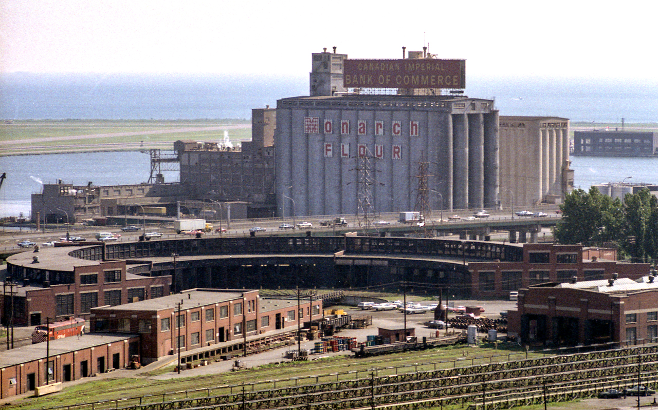 The CP John Street Roundhouse in Toronto is seen in this June 1972 image.