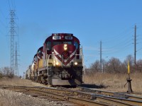 With spring on the way OSR is seen shoving out of the industrial and back to the main with cars from Traxxside for CP and from GEXR for Safety-Kleen and PDI.